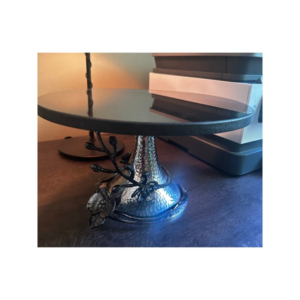 MICHAEL ARAM BLACK ORCHID CAKE STAND